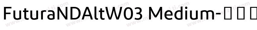 FuturaNDAltW03 Medium字体转换
